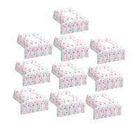 FRCOLOR 10pezzi Coprisedili Usa e Getta Design Flamingo Confezione Copriwater Portatile Per Ragazza e Adulti Per Allenamento Vasino Facile Usare Pubblici