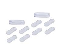 FRCOLOR 10pezzi Cuscinetti Silenziosi Silicone Pu Per Coprisedili Wc Autoadesivi Antiscivolo e Trasparenti e Hotel Riduzione Rumori e Protezione Superficie