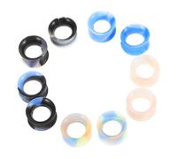FRCOLOR 10pezzi Dilatatori per Orecchie in Silicone Tunnel Auricolari Flessibili Strumenti per Dilatare Orecchie Accessori per e