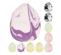 FRCOLOR 10pezzi Mini Powder Puff Water Drop Shape Makeup Sponge for Loose and Cosmetic Foundation Soft and Skin-friendly Applicator for Concealer Contouring Wet Dry Use