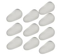 FRCOLOR 10pezzi Naselli Ceramica Antiscivolo Per Occhiali Adatti Diverse Montature Comfort e Durabilità Riduzione Della Pressione Sul Naso Ricambi Per Occhiali e Sole