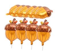 FRCOLOR 10pezzi Palloncini Forma Di Cono in Alluminio Per Decorazioni e Feste Del Ringraziamento Come Oggetti Di Scena Per Foto Per Abbellire Muri Finestre o Porte