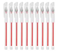 FRCOLOR 10pezzi Penna Per Marcatura Sopracciglia Rosse Penna Posizionamento Permanente Con Punta Fine Doppia Per Tatuaggi e Trucco Professionale Portatile Per Bellezza