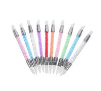 FRCOLOR 10pezzi Penna Per Scultura Unghie in Silicone Doppia Punta Strumento Per Modellare i Puntini e Scolpire Applicatore Per Per Unghie Strumenti Per Punteggiare Per Nail Art