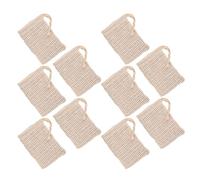 FRCOLOR 10pezzi Sacchetto Rete Salva Sapone per Doccia Esfoliante Naturale Microfibra Supporto per Asciugatura Adatto Tutti i Tipi di Sapone e Detergente