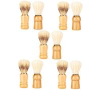 FRCOLOR 10pezzi Spazzola Da Barba Legno Professionale Per Rasatura e Stile Utile Casa e Viaggio Accessorio Per Uomini Per Creare Rasoio e Rimuovere Residui Di Barba