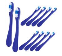 FRCOLOR 10pezzi Spazzolino Da Dente Di Piccole Dimensioni Usa e Getta Per Istituzioni Spazzolino Da Dente Portatile Con Manico Corto Per Pulizia Orale Sicura