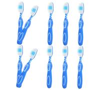 FRCOLOR 10pezzi Spazzolino Da Denti Manico Corto Per Uso in Prigione Design Compatto Per Facilitare Lo Stoccaggio e Trasporto Per Strutture Speciali e Luoghi Di Detenzione