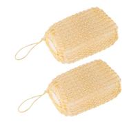 FRCOLOR 10pezzi Spugne Esfolianti Sisal Per Corpo Per Doccia Assorbono Liquido Da Bagno e Producono Ricca Design Con Laccetto Per Facile Asciugatura e Stoccaggio Per Famiglia e Massaggio