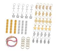 FRCOLOR 110pezzi Fermagli Per Anello Per Dreadlocks Tubi Per Intrecciati Fai Te e