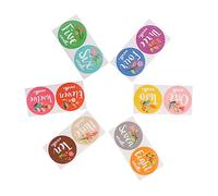 FRCOLOR 12 Adesivi Monthly Stickers Colorati per Fotografia Ragazzo Decorazioni Autoadesive per Mensili Facili Attaccare e Rimuovere Residui per Regali Utili Neonata e Primo Bebè