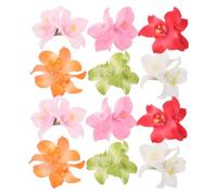 FRCOLOR 12 Pezzi Boho Floral Hair Clips Lightweight Artificial Flower Hairpins For Women And Hawaiian Style Barrettes For Beach Vacations Parties And Daily Wear