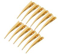 FRCOLOR 12 pezzi clip a coccodrillo con apertura lunga per parrucchiere, forcine per capelli da salone, clip per capelli, etichette antiscivolo, clip per capelli