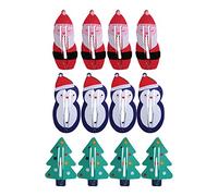 Frcolor 12 pezzi di fermacapelli natalizi senza slip, fermaglio per capelli in metallo a clip, pupazzo di neve, Babbo Natale, forcina per capelli per bambini e bambine