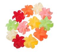 FRCOLOR 12 pezzi Frangipani fermagli per capelli fermagli per capelli a forma di fiore, fermagli per capelli per donne piccoli fiori artigli per capelli