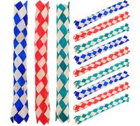 FRCOLOR 12 Pezzi Giocattolo Finger Trap in Bamboo per Gioco Educativo per Dita con Meccanismo Intrappola Dita per Feste di Compleanno e Accessorio per Gabbie di Uccelli