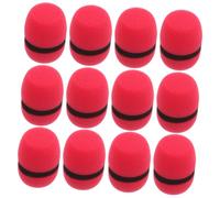 FRCOLOR 12 Pezzi Microphone Windproof Sponge Covers Noise Reduction Protective Sleeves For Interviews Singing Public Speaking Splash-resistant Mic Protectors