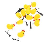 FRCOLOR 12 Pezzi Piccola Forcina Di Pollo Giallo Ragazza Accessori Per Capelli Ragazze Clip Per Capelli Piccoli Clip Per Capelli Ragazze Clip Per Capelli Accessori Per Capelli Della Festa