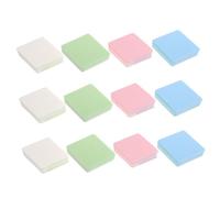 FRCOLOR 12 Pezzi Spugnette per Cosmetici a Forma Romboidale in Poliuretano, Accessori Make Up per Casa e Salone, un Finish Naturale e Tenuta della Cipria