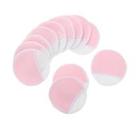 FRCOLOR 12 Pezzi Tampone detergente in fibra di bambù di grandi dimensioni dispositivo di rimozione dischetto struccante pad struccanti soffio facciale soffio per la cura della pelle rosa