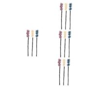 FRCOLOR 12 Pz Ferro Da Stiro Per Polpette Creatore Di Per Acconciature Strumenti Per Intrecciare i Creatore Di Ciambelle Crocchia Di Di Fiori Clip Per Panino Tessuto