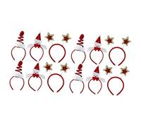 FRCOLOR 12 Pz forniture natalizie bopper per le vacanze fascia per pupazzo di neve copricapo di natale regalini di natale regalini natalizi fasce di stelle fasce natalizie stoffa