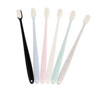 FRCOLOR 12 Pz spazzolino light lux plettri da viaggio spazzola per la pulizia della protesi Setole spazzolini da denti dente adulto così morbido Confinamento gestante pbt