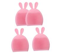 FRCOLOR 12 spazzole per la pulizia del viso, con orecchie di coniglio, in silicone, per il viso, per il viso, per il viso, per il lavandino, massaggiatore