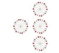 FRCOLOR 120 Pezzi Rami Bacche Natalizie Glitter Decorative per Ghirlande e | Schiuma, Forma Rotonda, Varietà di Colori, Edizione Natale e Halloween, per Centri Commerciali e Lavoretti