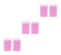 FRCOLOR 1200 Pz Panno Unghie Senza Pulitore Per Bottiglie Di Colla Salviette Unghie Salviette Unghie Pad di Pulizia Per Bottiglie Adesive Accessori Unghie Puro Cotone Rosa Foglio Ciglia
