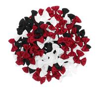 FRCOLOR 120pezzi Mini Fiocchi Per Fai Da Te Bows Colorati Per Decorazioni Di Natale Matrimonio e Progetti Creativi Fiocchi Artigianali Unici Per Scrapbooking e Regali