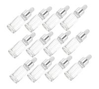 FRCOLOR 12pezzi Bottiglie Contagocce in Vetro Piccoli Flaconi Contagocce Per Oli Essenziali Flaconi Pratici Da Viaggio Adatti Per Imballaggio e Conservazione Di Liquidi