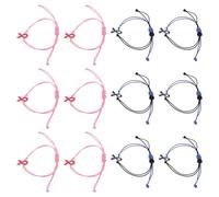 FRCOLOR 12pezzi Braccialetti Intrecciati Regolabili di Consapevolezza Gioielli Cordino Ispiratori per Donne Braccialetti di Corda Intrecciata Messaggi Positivi