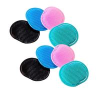 FRCOLOR 12pezzi Pettine Massaggiante Plastica Per Pulizia Multiuso Per Casa e Salone Blu Scuro Rosa Verde Nero
