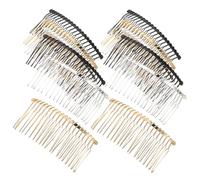 FRCOLOR 12pezzi Pettini Laterali in Metallo Da Fermagli Per Capelli Con Denti Accessori Per Capelli Da Donna Per Chignon Acconciature Raccolte e Uso Quotidiano