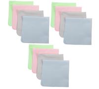 FRCOLOR 12pezzi Salviette Per Occhiali Microfibra Di Panni Per Pulizia Lenti Adatte Per Smartphone Computer e Obiettivi e Versatile Per Uso Personale e Commerciale