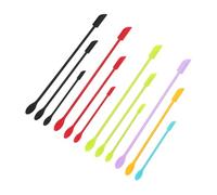 FRCOLOR 12pezzi Spatole Silicone Per Cosmetici e Cucina Raschietto Per Barattoli Utensili Versatili Per Prodotti Di Bellezza e Alimentari Design Flessibile e Sicuro Colori Variati