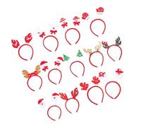 FRCOLOR 13 Pezzi Cerchietti Natalizi per Copricapo Cartoon con Corna di Renna Fasce per Feste di Natale e Cosplay Accessori Colorati e Resistenti per Adulti