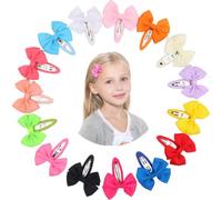 FRCOLOR 14 Pezzi Fermagli per Chioma per Bambine Fiocco, Design alla Moda, Non Danneggiano i Chioma Delicati, Accessorio per Progetti DIY e Cappelli Colore Casuale