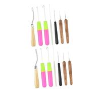 FRCOLOR 14pezzi Strumenti Per Dreadlocks Con Uncinetto e Ago Kit Professionale Per Extension e Acconciature Afro Facile Da Usare e Ergonomico Per Creare Dread e Treccine