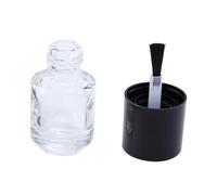 FRCOLOR 15 Pezzi bottiglia di smalto per unghie mason jar pompa gel smalto per unghie fiale smalto trasparente chiaro bottiglia di per unghie bottiglie di smalto vuote Transparent