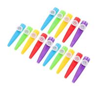 FRCOLOR 15 pezzi Kazoo in Plastica Colorati Strumenti Musicali Portatili per Giochi Musicali e Intrattenimento Kazoo per Compagnia Facili da Tenere e Resistenti