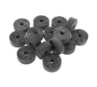 FRCOLOR 15 Pezzi Rondelle in Panno per Piatti Batteria Sostitutive Antivibrazione per Supporti Piatti Ammortizzatori per Batteristi per Protezione e Miglioramento Suono