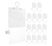 FRCOLOR 15 Set Sacchetti Assorbiumidità Riutilizzabili con Gancio per Armadio, Cantina e Camper - Sacchetti Deumidificatori Appesi Trasparenti per Controllo Umidità e Protezione Spazi