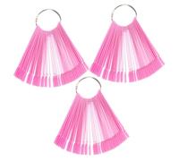 FRCOLOR 150pezzi Bastoncini Per Campioni Di Unghie Con Anello Per Esposizione Di Vernice Per Esercitazioni Di Nail Art e Organizzazione Di Colore