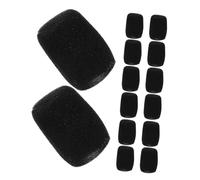 FRCOLOR 15pezzi Coperture Antivento in Spugna per Microfono di Ricambio per Microfoni Cablati Protezione da Polvere e Umidità Riduzione del Rumore del Vento Adatto per Karaoke Ktv Feste