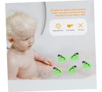 FRCOLOR 16 Giocattoli da Bagno per Galleggianti in Plastica con Occhiali da Sole Giocattoli Divertenti e Sicuri per Bagnetto Superficie Liscia e Suono Stimolante per Bagno