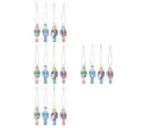 FRCOLOR 16 Pezzi Figure Schiaccianoci Natalizia in Resina, Decorazione per | Set di Quattro Pezzi, Compatto e Leggero, Robusto e Resistente, per Feste e Addobbi Stagionali
