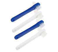 FRCOLOR 16 Pz finto spazzolino a doppia testa gadget per la pulizia spazzolini da denti manuali spazzolino portatile per dentiera spazzola a doppia testa spazzola per protesi