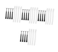 FRCOLOR 16 Set di Trimmer Portatile Sopracciglio Da Uomo Trimmer Rasoio Sopracciglia Per Le Donne Del Sopracciglio Lama In Acciaio Inox Miss Manico Dritto Raschietto Sopracciglio